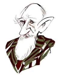 George Bernard Shaw, Irish Playwright (Caricature)